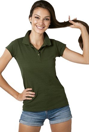 PLAYERA TIPO POLO 100% ALGODON DAMA